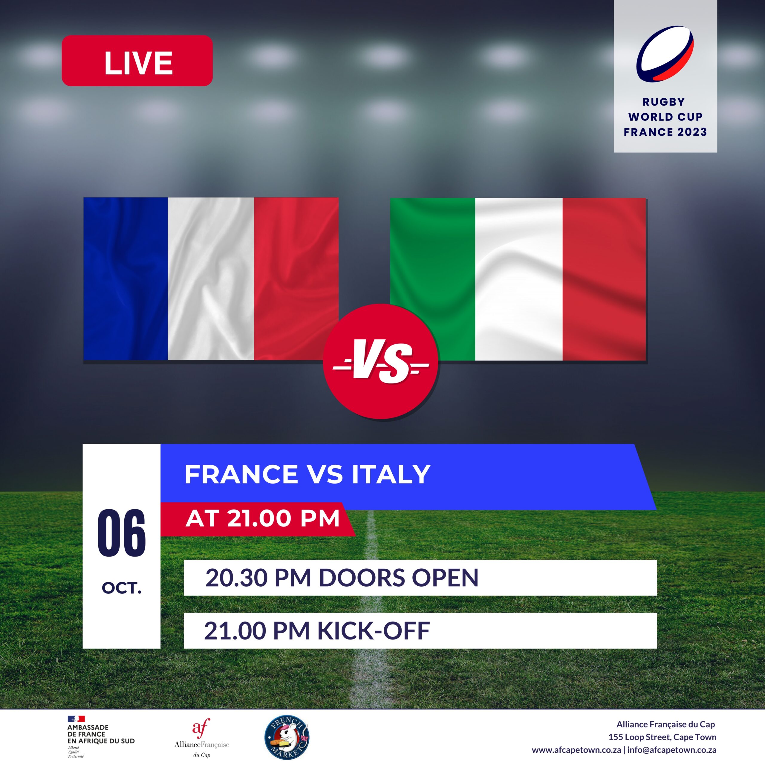 RWC : screening France vs Italy