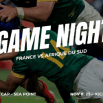 Live screening of the Rugby match:  France vs South Africa