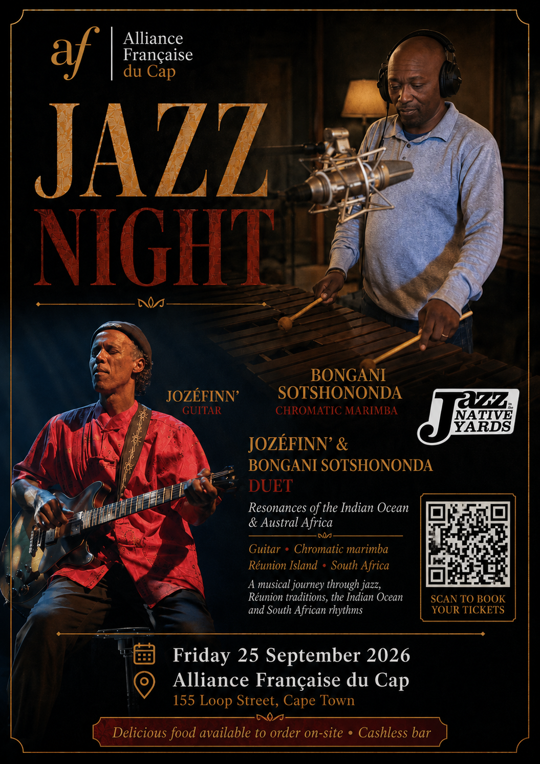 Jazz Night: Jozéfinn’ & Bongani Sotshononda 🎶