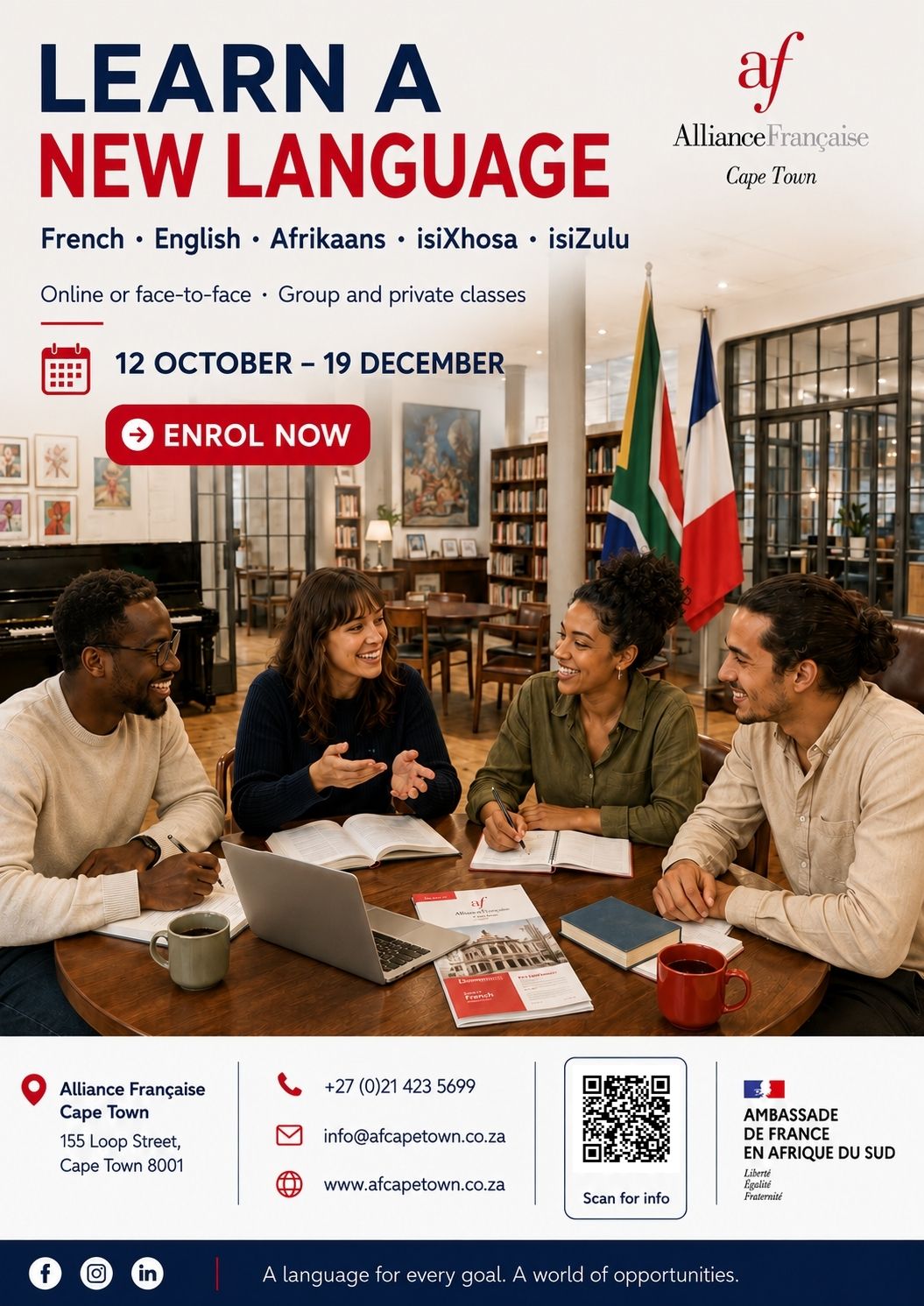 Learn a New Language - October - December classes