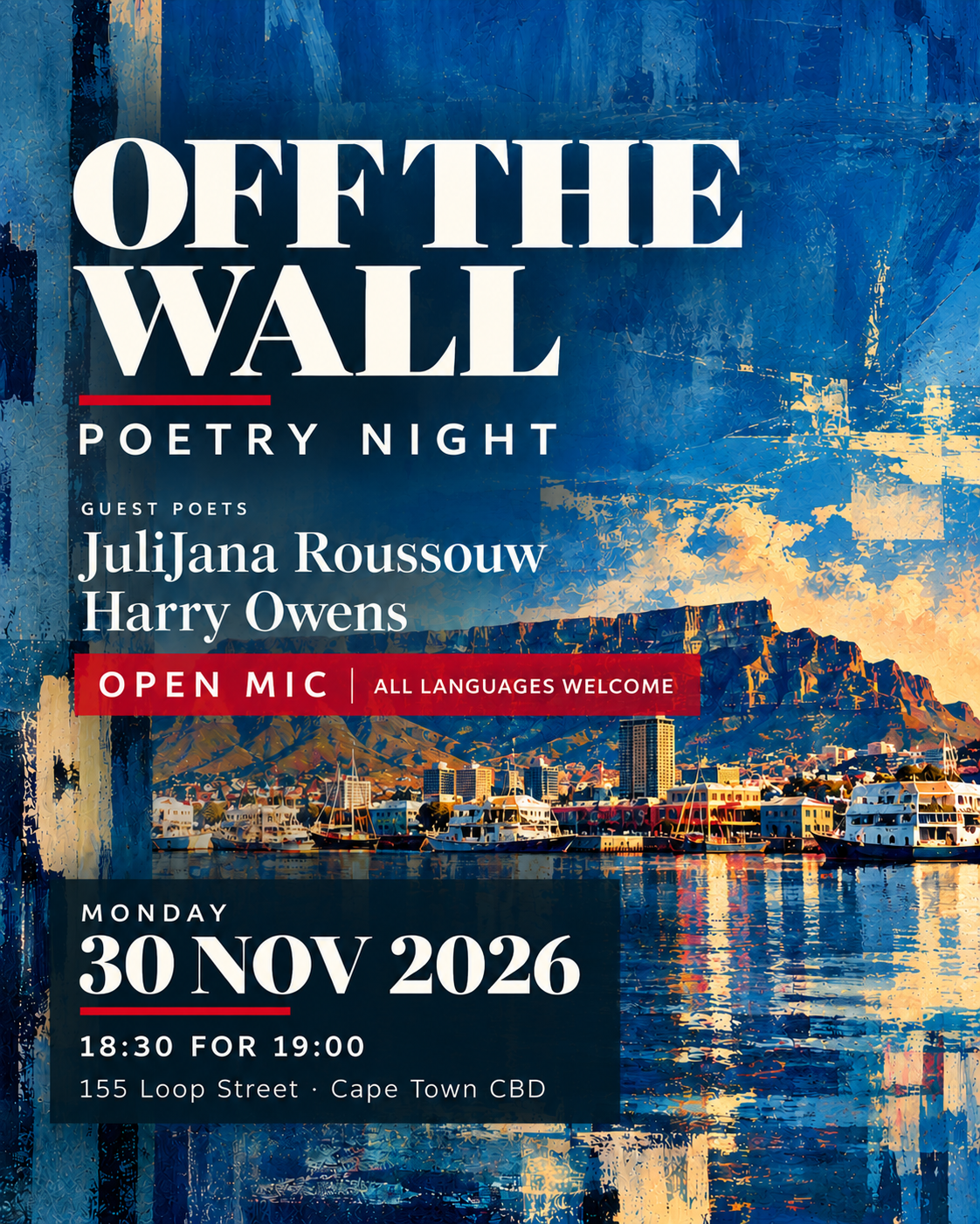 Off The Wall: Poetry Night & Open Mic